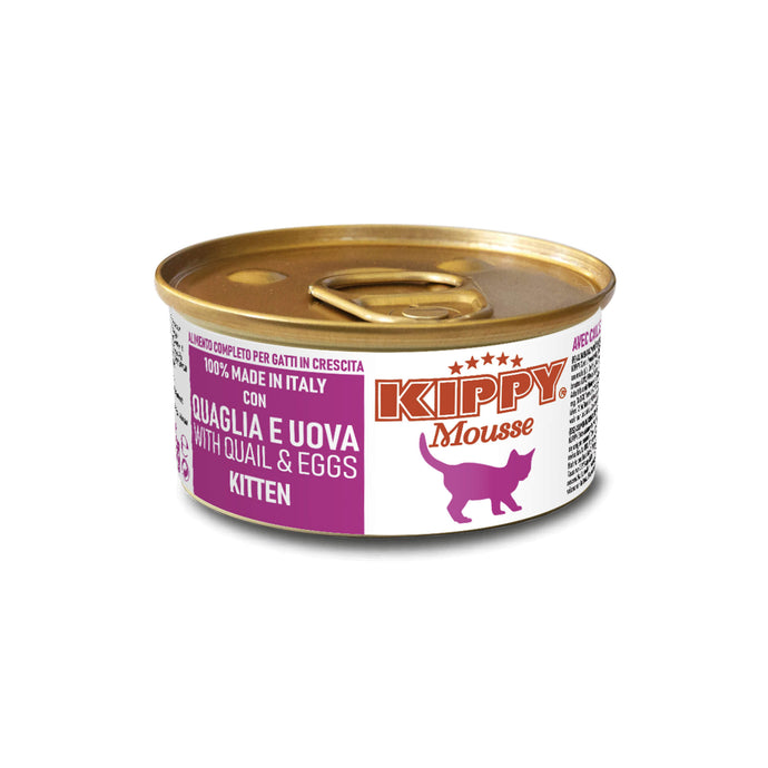 KIPPY® Mousse паштет з курятиною та яйцями для кошенят - повноцінний та збалансований вологий корм суперпреміум класу.