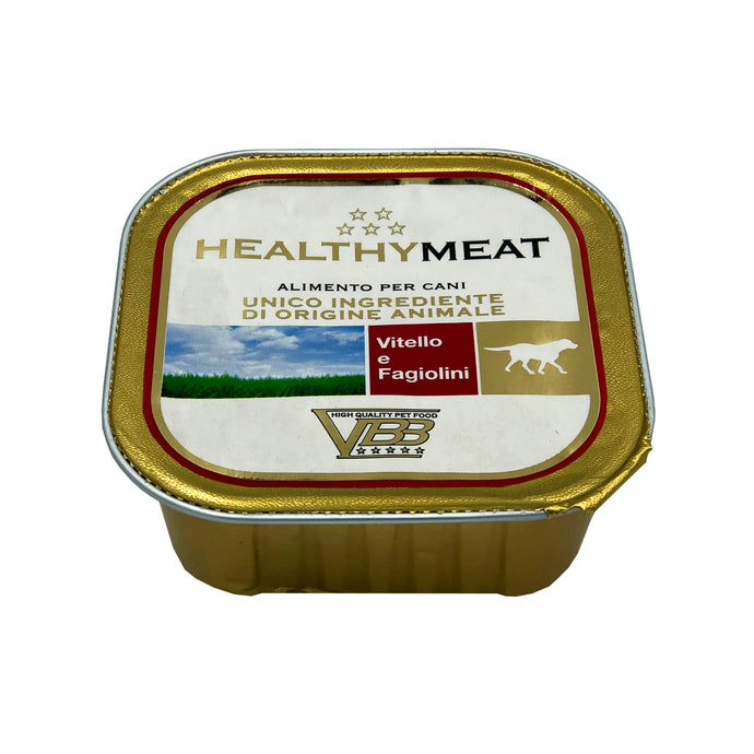 HEALTHY® Meat монопротеїновий вологий корм для собак - паштет з телятиною та зеленою квасолею.