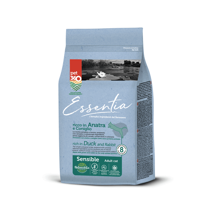 ESSENTIA® Sensible - сухий беззерновий корм суперпреміум класу для дорослих котів з чутливим травленням.