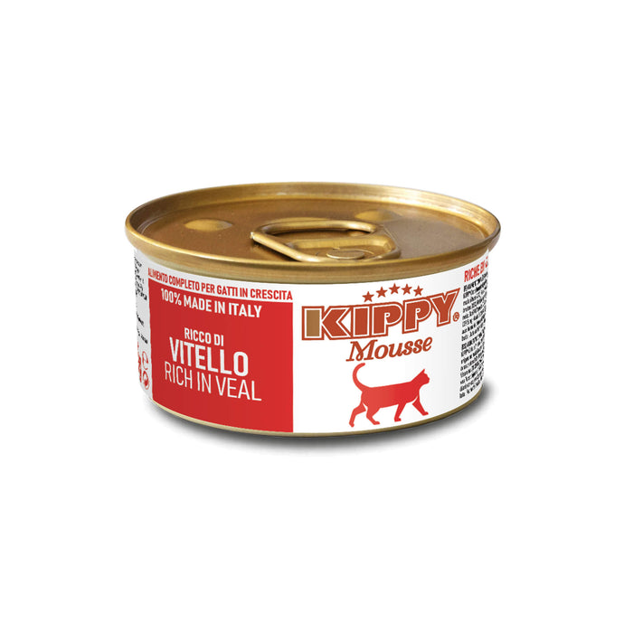 KIPPY® Mousse паштет з телятиною для дорослих котів - повноцінний та збалансований вологий корм суперпреміум класу.