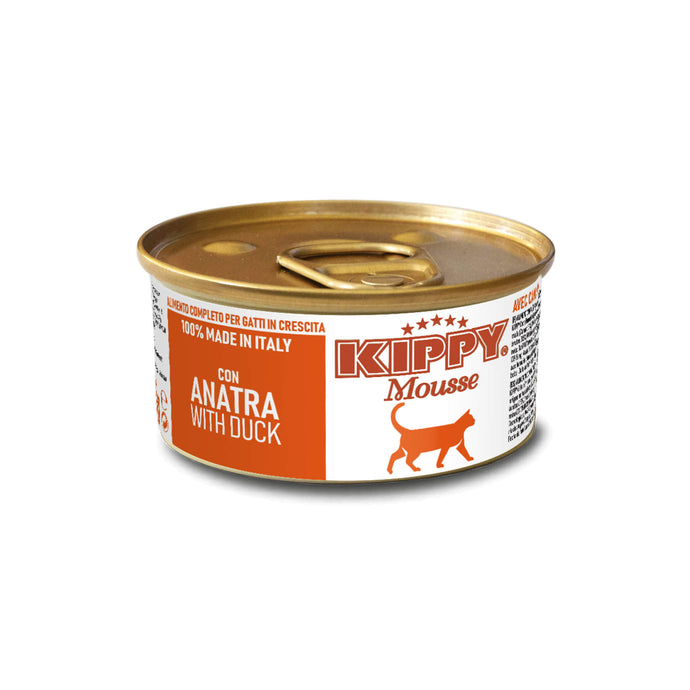 KIPPY® Mousse паштет з качкою для дорослих котів - повноцінний та збалансований вологий корм суперпреміум класу.