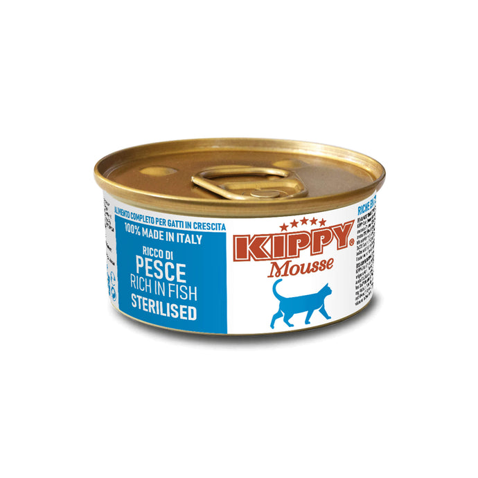 KIPPY® Mousse паштет з рибою для стерилізованих котів - повноцінний та збалансований вологий корм суперпреміум класу