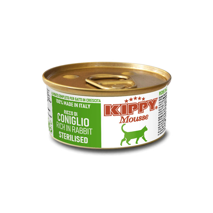 KIPPY® Mousse паштет з кролятиною для стерилізованих котів - повноцінний та збалансований вологий корм суперпреміум класу.
