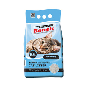 Super Benek® (Супер Бенек®) Бентонітовий Компактний суперпреміум грудкуючий наповнювач для котячого туалету