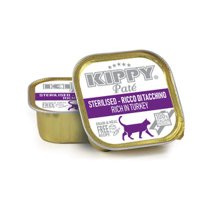 KIPPY® Pate вологий корм для дорослих стерилізованих котів - паштет з індичкою