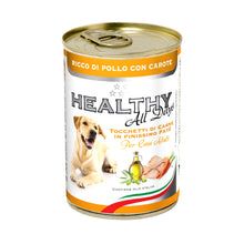 Завантажте зображення у програму перегляду галереї HEALTHY® All Days вологий корм для собак - паштет зі шматочками, з курятиною та морквою.
