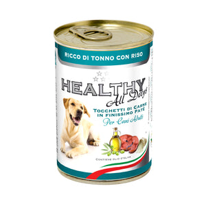 HEALTHY® All Days вологий корм для собак - паштет зі шматочками, з тунцем та рисом.