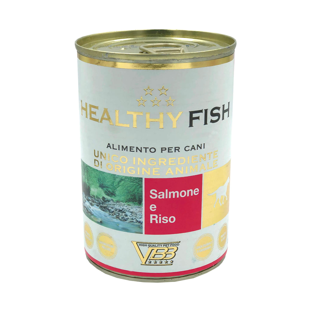 HEALTHY® Fish монопротеїновий вологий корм для собак - паштет з лососем та рисом.