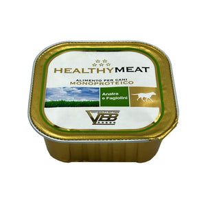 HEALTHY® Meat монопротеїновий вологий корм для собак - паштет з качкою та зеленою квасолею.