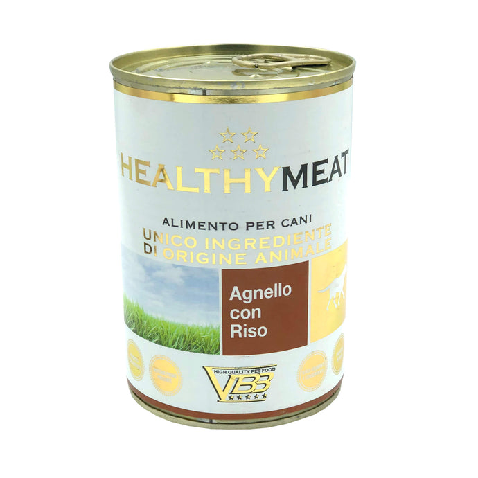 HEALTHY® Meat монопротеїновий вологий корм для собак - паштет з ягнятиною та рисом.
