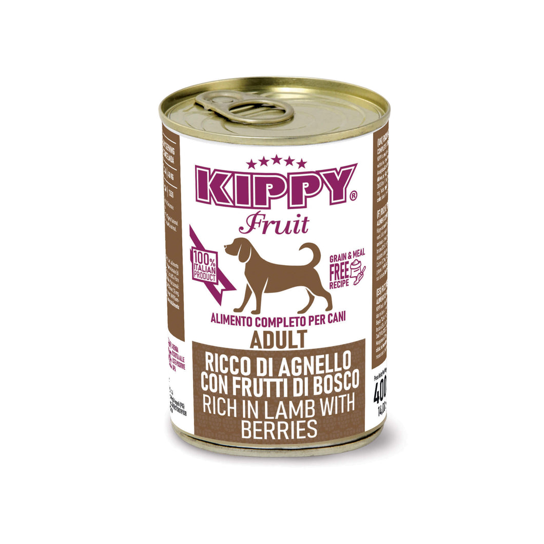 KIPPY® Fruit вологий корм для підростаючих собак собак - паштет з ягнятиною та ягодами