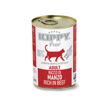 Завантажте зображення у програму перегляду галереї KIPPY® Pate вологий корм для дорослих котів - паштет з яловичиною
