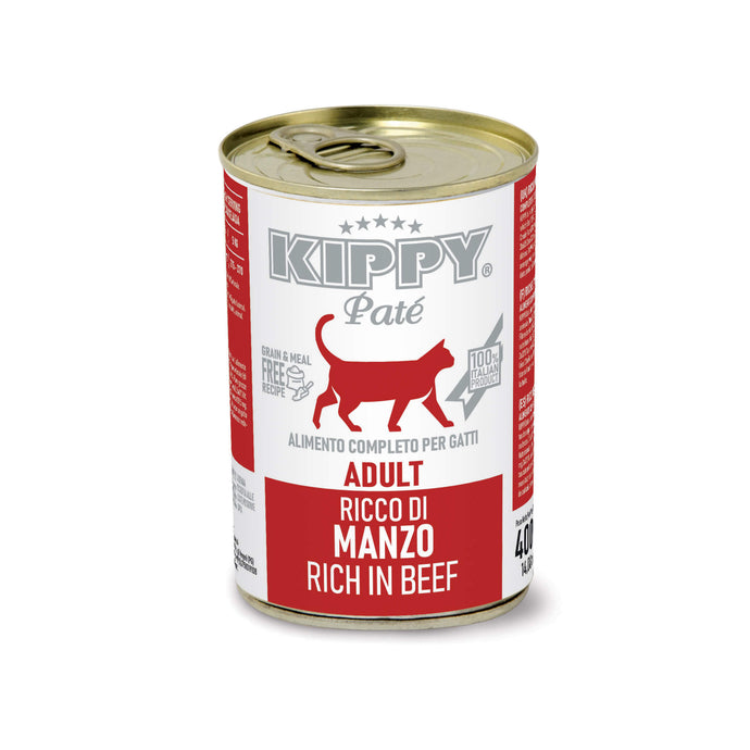 KIPPY® Pate вологий корм для дорослих котів - паштет з яловичиною