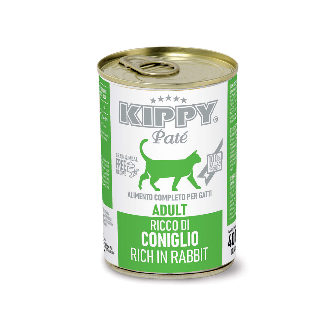 KIPPY® Pate вологий корм для дорослих котів - паштет з кролятиною