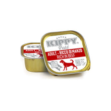 Завантажте зображення у програму перегляду галереї KIPPY® Pate вологий корм для дорослих собак - паштет з яловичиною
