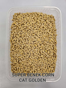 Super Benek® (Супер Бенек®) Кукурудзяний Золотий суперпреміум грудкуючий наповнювач для котячого туалету