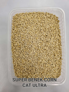 Super Benek® (Супер Бенек®) Кукурудзяний Ультра суперпреміум грудкуючий наповнювач для котячого туалету натуральний з ароматом морської свіжості