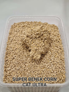 Super Benek® (Супер Бенек®) Кукурудзяний Ультра суперпреміум грудкуючий наповнювач для котячого туалету з ароматом свіжоскошеної трави