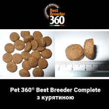 Завантажте зображення у програму перегляду галереї Pet 360® Best Breeder Complete - сухий корм суперпреміум класу з курятиною для розплідників собак усіх порід.
