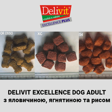 Завантажте зображення у програму перегляду галереї Delivit Excellence® - сухий корм преміум класу з яловичиною, ягнятиною та рисом з додаванням білків і цільних злаків для собак.

